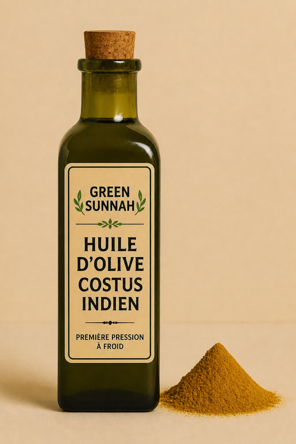 Huile d’Olive pure mélangé au Costus indien - Idéal pour la Roqya